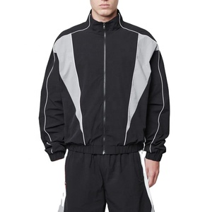 Windbreaker <b>Jacket</b> Custom 100% Nylon Plus Size Stand <b>Lightweight</b> Zipper Nylon Crnikle Windproof Windbreaker <b>Jacket</b> - Product Image 1