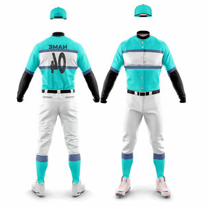Uniforme de Béisbol para Hombre, Venta de Fábrica al Mejor Precio, Uniforme Deportivo de Color Sólido para Equipos, Todas las Tallas, Uniforme Juvenil para Niños, Conjunto con Logotipo Personalizado Impreso - Product Image 4