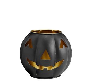 ของตกแต่งโต๊ะรูปฟักทองเหล็กสไตล์ป๊อปอาร์ตสำหรับเทศกาลฮาโลวีน  งานแฮนด์เมด  ตกแต่งด้วยสีดำ  เป็นมิตรกับสิ่งแวดล้อม - Product Image 3