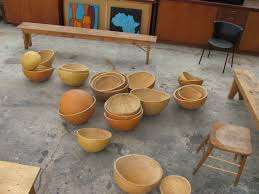 Lotus bleu Offre Spéciale 2025 bols à calebasse ensemble de bols de service de fruits à soupe biologique écologique - Product Image 3