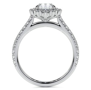 Asscher Cut Moissanite <b>Solitaire</b> Engagement Wedding Promise <b>Ring</b> 925 Sterling <b>Silver</b> 14K Gold Plated Luxury Prong Set for Women - Product Image 4