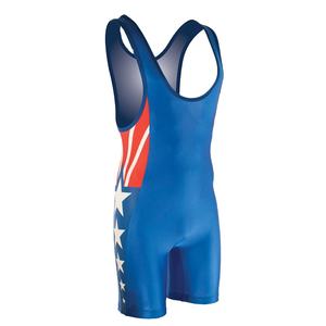 เสื้อกล้ามมวยปล้ำของคุณเอง,เสื้อกล้ามมวยปล้ำแบบระเหิดปี4XL ออกแบบได้ตามต้องการ - Product Image 5