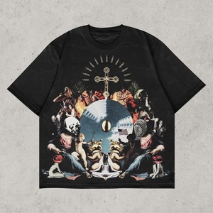Camiseta de Verano de Manga Corta, Nueva Tendencia de Marca, Camiseta de Algodón de Media Manga, 100% Algodón, Ropa para Hombre - Product Image 5