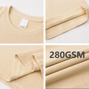 T-shirt surdimensionné personnalisé en coton épais 230GSM 280GSM 300GSM 320GSM 100% coton à épaules tombantes - Product Image 2