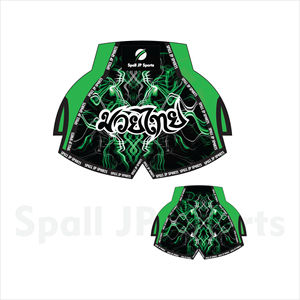 Pantalones Cortos de Muay Thai Profesionales Personalizados con Impresión por Transferencia de Calor, Duraderos, de Secado Rápido y Transpirables, Diseño OEM ODM, Unisex, Venta al Por Mayor - Product Image 2