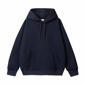 Custom 100% Cotton French Terry Hoodie Men Heavyweight Oversized 3D Embroidery <b>Sweatshirt</b> XL Size Winter Pullover Logo Hoodie - Product Image 4
