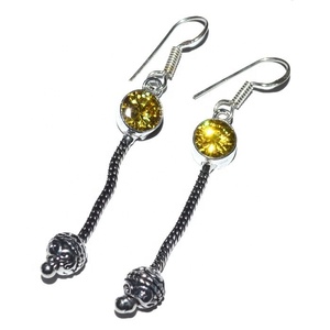 Boucles d'oreilles en agate unisexe de Style classique fait à la main Quartz rose bijoux d'oreille de charme de mode pour l'anniversaire pour les deux sexes - Product Image 5