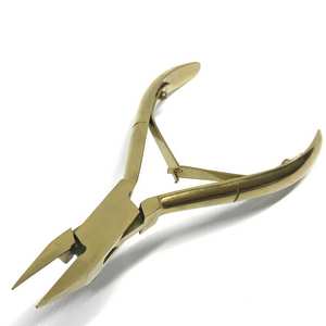 Pince à extensions capillaires de luxe plaquée or, outil professionnel de sertissage de micro-anneaux pour salon - Product Image 4