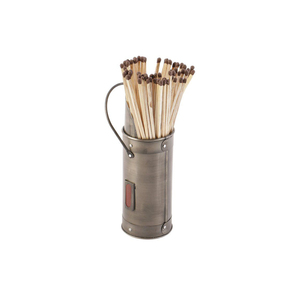 Premium Customized Cylindrical Metal Matches Holder for Stylish Match Storage and Contemporary Home Decor - Product Image 5