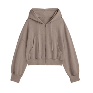 Ventes en gros de sweats à capuche entièrement zippés pour hommes et femmes, sweats à capuche en polaire de qualité supérieure avec logo personnalisé, fabricant de vêtements à marque privée pour femmes - Product Image 3