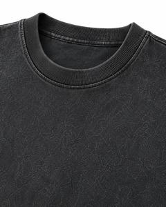 T-shirt Homme Oversize Long en Coton Lavé 100% Écologique, Col Rond, Manches Courtes, Coupe Décontractée, Couleur Unie, 220g – Meilleure Vente - Product Image 5