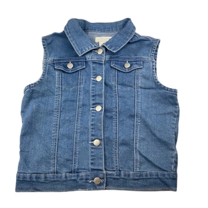 Chaqueta Vaquera sin Mangas Personalizable para Niñas, de Alta Calidad, Transpirable, 100% Algodón, Ropa Casual de Invierno - Product Image 3