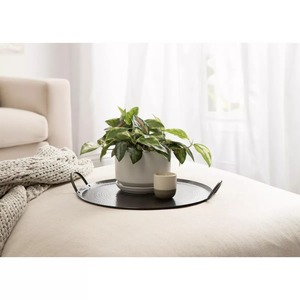 Plateau de service en métal de forme originale, plat décoratif en aluminium poli, plat à fruits pour la décoration de table de mariage ou de fête - Product Image 4