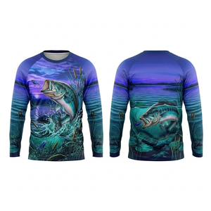 Camiseta de Pesca Unisex Personalizada 100% Poliéster, Transpirable, de Secado Rápido, de Alta Calidad, Sublimada, de Manga Larga - Product Image 2