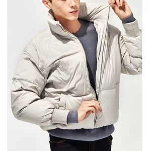 Hot Selling Warm <b>Men's</b> Autumn Outerwear Plus Size Welt Pocket Bomber <b>Jacket</b> High Neck Waterproof Windproof Hooded for <b>Men</b> - Product Image 6