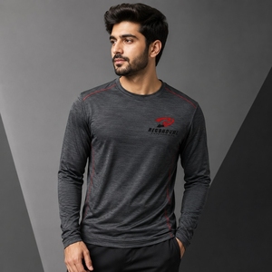 Durable cotton fabric smart casual appeal comfortable relaxed daily wear Men Full <b>Sleeves</b> <b>T</b>-<b>Shirt</b> comfortable versatile Men Full - Product Image 4