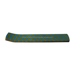 Porta Incienso Decorativo de Madera con Diseño a Rayas, Bandeja Recolectora de Cenizas, Quemador para Varillas Largas, para Meditación Espiritual, Yoga y Decoración del Hogar - Product Image 3
