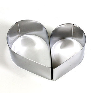 Teardrop Mousse <b>Ring</b> Stainless Steel 2 Size Options Large Small 2 Pieces Flower Shape <b>Cutters</b> Freezer Safe Oven Safe Dishwasher - Product Image 1