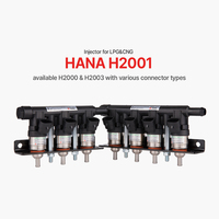 H2001 Nuevos Inyectores Automáticos Coreanos HANA BRC LPG/CNG Raili Valek DC 12V Metálicos para Fiat 124 Coupé/Spider (1967-1976)