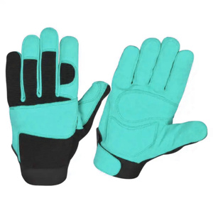 Gants de travail en cuir de vachette véritable, rembourrés et renforcés en EVA, gants de sécurité industriels anti-coupure - Product Image 5