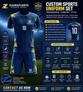 Ensemble de vêtements de sport personnalisés en sublimation 100% polyester, maillot et short d'entraînement unisexe, respirant, séchage rapide, uniforme de football, OEM frontal - Product Image 2