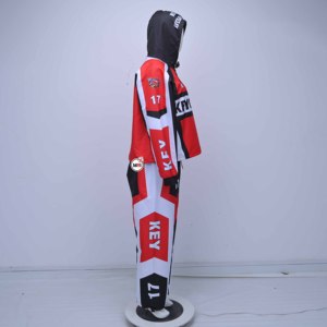 Custom Logo Streetwear Plus Size Wholesale 100% Cotton Printed Solid Jogging Tracksuit Men's Zip-Up Jacket Nylon Windbreaker - Product Image 2