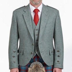 Chaqueta Escocesa Argyle al por Mayor para Hombre, Chaqueta de Tweed Estilo Kilt, Ropa Formal para Bodas, Logotipo Personalizado - Product Image 1