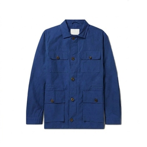 100% Cotton Wax Cotton Canvas Plaid Winter Jacket High Quality Men's Casual Breathable Quick Dry Polyester Wadding Front Logo - Product Image 5