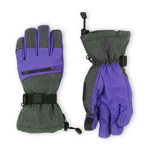 High Quality Leather <b>Ski</b> Gloves For Men And Women Waterproof And Windproof Winter Sports Mitten Snowboarding - Product Image 2