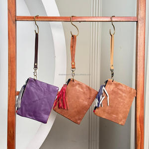 2025 Trending Product Newly Design Large Animal Print Recycled Leather Clutch Wristlet <b>Bag</b> with Strap <b>Women</b> College Party Gifts - Product Image 5