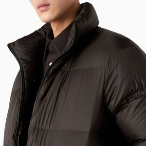 Wholesale Outdoor High Quality Men's Brown Hooded Down Puffer <b>Jackets</b> Custom Design Outwear Trendy Zipper Closure Bubble <b>Jacket</b> - Product Image 6