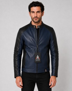 High Quality Men Leather <b>Jacket</b> Stylish Biker Coat Warm Comfortable Durable Streetwear Outerwear <b>Casual</b> Zipper OEM Service - Product Image 1