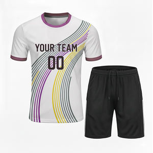 Shorts de tennis imprimés sur mesure de haute qualité, grande taille, pour l'été, manches courtes, vêtements de tennis, 100% polyester, logo personnalisé - Product Image 6