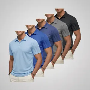Comfortable Mens Polo <b>Shirt</b> High Quality Cotton Plain Solid Embroidered <b>Half</b> <b>Sleeve</b> <b>T</b> <b>Shirt</b> for Men Casual Wear Business - Product Image 4