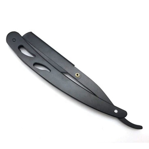 Premium Stainless Steel Straight Edge <b>Razor</b> with Wooden Handle Professional Barber Shaving Tool Custom Color OEM - Product Image 1