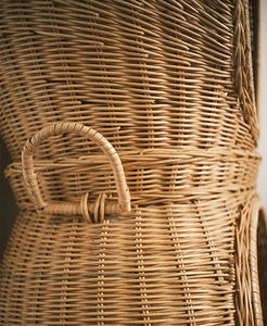 Maison pour animaux en rotin tressé à 2 niveaux avec coussin amovible, lits pour chiens et chats - Product Image 2