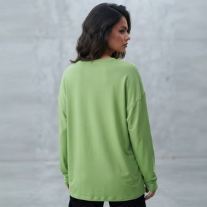 Camiseta Oversize de Algodón Premium con Pedrería para Mujer, Manga Corta, Cuello Redondo, Ajuste Relajado, Estilo Casual y Urbano - Product Image 6