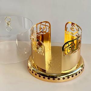 Décoration de table arabe moderne, cadeau islamique, accessoire de salle à manger, dôme de service pour hôtel et restaurant, présentation alimentaire haut de gamme, dôme en métal argenté - Product Image 6