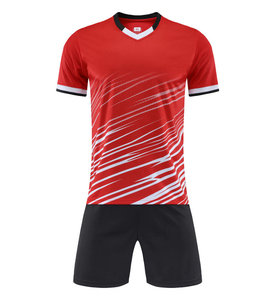 High Quality Custom Made Short Sleeve Soccer Uniform <b>Shirt</b> Set Name Printing OEM Service Breathable Custom Logo Team Training - Product Image 2