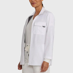 New Arrival Wholesale Cotton Polyester <b>Scrub</b> Sets With Jackets Medical Nursing Uniforms Hospital Suits Men Women - Product Image 4