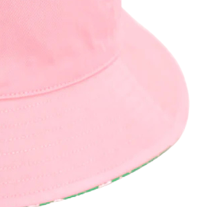 AKA Reversible Bucket <b>Hat</b> Embroidered Pink Green White Cotton Sun <b>Hat</b> Double Sided Casual Outdoor <b>Cap</b> - Product Image 3