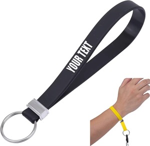 Pulsera de Silicona Promocional Más Vendida, Porta Llaves para Campañas de Concienciación y Recaudación de Fondos, Disponible en Grandes Cantidades - Product Image 1