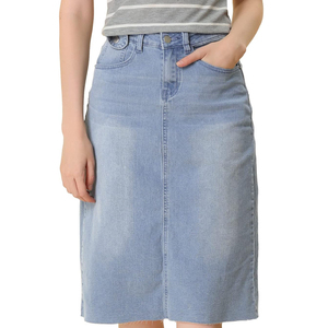 Wholesale New Style For Girls <b>Denim</b> Skirts Best Fashion High Quality New Design Cotton <b>Denim</b> Skirts For Sale Made In Pakistan - Product Image 6