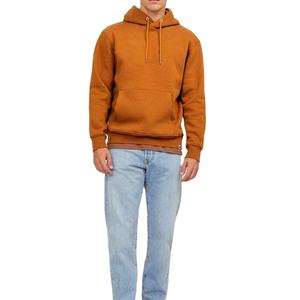 Premium Design Winter Acid Washed Orange Color Men's <b>Thermal</b> Custom French Terry Sweater Hoodie Pullover Warm <b>Top</b> - Product Image 2