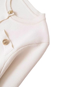 Women's V-neck Long Sleeve Mohair Knit <b>Cardigan</b> <b>Sweater</b> Color Blocking Pattern Button Front Pocket Design Elegant Casual - Product Image 4