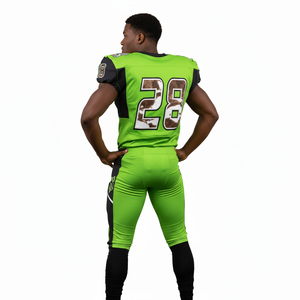 Ensemble de maillots de football américain sublimés pour hommes, haute qualité, personnalisables avec nom et logo, respirants, à manches courtes - Product Image 6