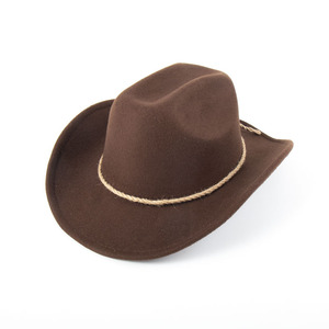 Sombreros Vaqueros Retro de Fieltro, Nuevo Diseño, Estilo Occidental para Viajes, Pesca, Uso Casual y al Aire Libre - Product Image 5