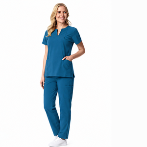 Tenue Médicale Personnalisée pour Médecins et Infirmières – Ensemble Blouse et Pantalon Unisexe pour Hôpitaux et Soins de Santé – Vente en Gros Fabricant - Product Image 4