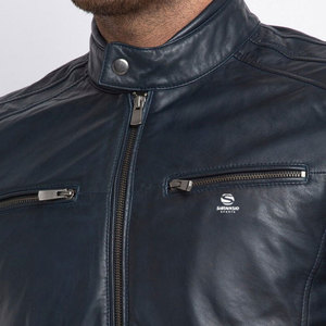 Black Latest Design <b>Mens</b> Leather <b>Jacket</b> Comfortable Warm Winter <b>Jacket</b> Windproof Breathable Casual Fashion Leather Coat - Product Image 5