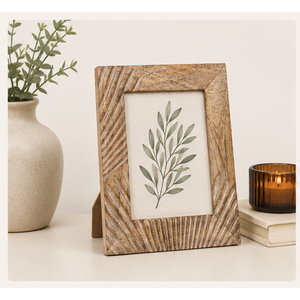 Premium Handcrafted Solid <b>Wood</b> Photo <b>Frame</b> Custom Size Eco-Friendly Carved Sunburst <b>Picture</b> <b>Frame</b> for Tabletop Home Decor - Product Image 2